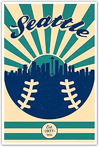 Seattle Mariners Vintage Baseball Wall Art Review: A Stylish Addition to Your Decor